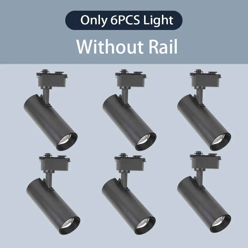 Dimmable Track Light with Remote Control Led Spot Lights 110V 220V Ceiling Lamp for Living Room Bedroom Kitchen Linear Lighting