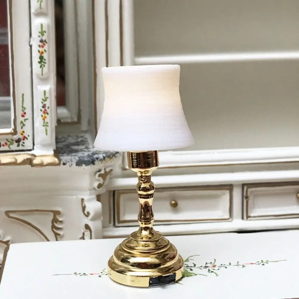 Dollhouse Light 1:12 Scale Floor/Ceiling/Wall Lamp Miniature Retro Chandelier Doll Accessories Scene Model Mini Furniture Gift