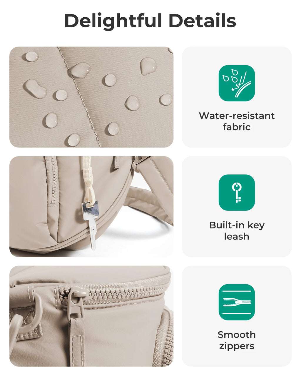 BAGSMART Puffer Crossbody Bags for Women Small Cross Body Purses for Women Travel Work Quilted Water-resistant Hobo