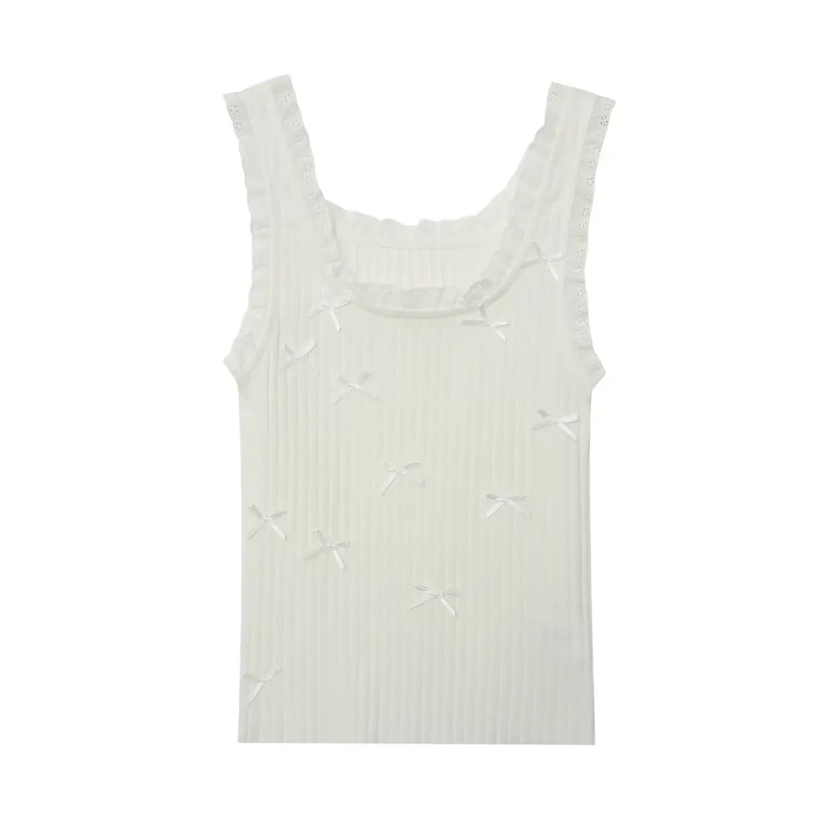 Vest Women's Tanks Boho Chic Woman Top Lace Casual Tops Streetwear Harajuku Fashion Summer Y2k T-shirt Tight White Cute