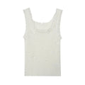 Vest Women's Tanks Boho Chic Woman Top Lace Casual Tops Streetwear Harajuku Fashion Summer Y2k T-shirt Tight White Cute