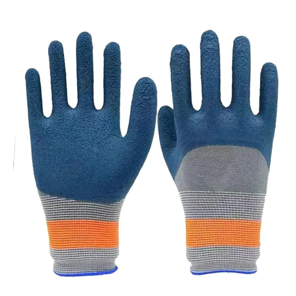 1Pair Gardening Gloves Latex Waterproof Horticultural Gloves Non-slip Protective Gear for Vegetable Flower Plant Gardening Glove