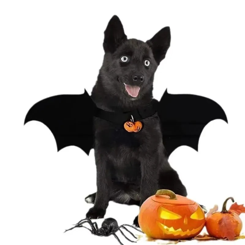 Halloween Pet Costumes, Bat Wings, Bell Models, Dog and Cat Role-playing, Felt Costumes, Clothing Supplies