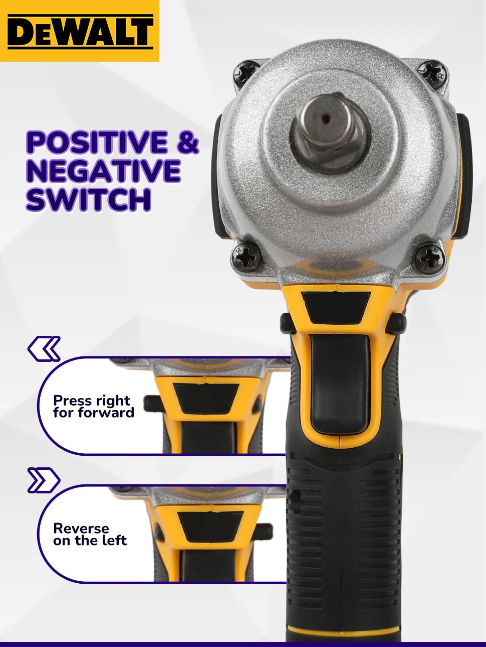 DeWALT DCF900 Brushless Impact Wrench:20V Power,Pressure-Driven Speed,Double Safety&Ergonomic Design for Heavy-Duty Jobs