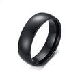 Unisex 6mm Classic Black Blue Rose Gold Color Men Rings Fashion Jewelry Stainless Steel Big Size 4 5 6 7 8 9 10 11 12 13 14 15