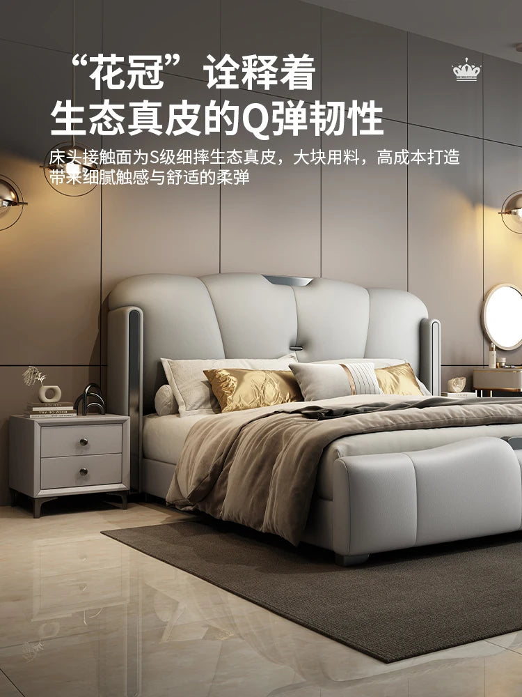 European Sleeping Bed Princess Platform Double Luxury Massage Bed Design Full Storage Sofa Letto Matrimoniale Trendy Furniture