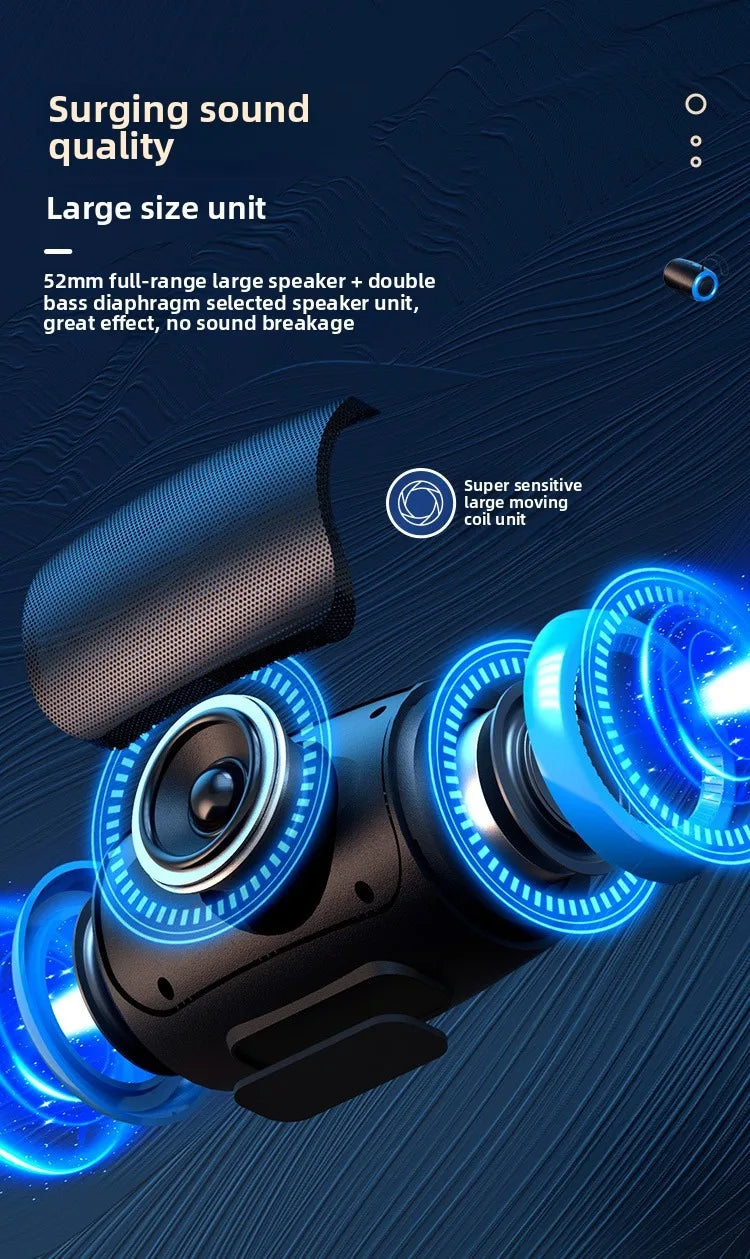 Portable Speaker Wireless Bluetooth Speakers with 5.3 Stereo FM/SD/USB Disk/Aux Modes Waterproof for Outdoor Hifi Sound TSN-1