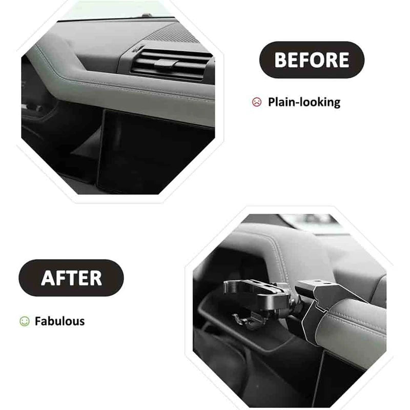 Dashboard Side Phone Holder Mount Aluminum Alloy For Land Rover Defender 90 110 2020 2021 2022 Car Accessories