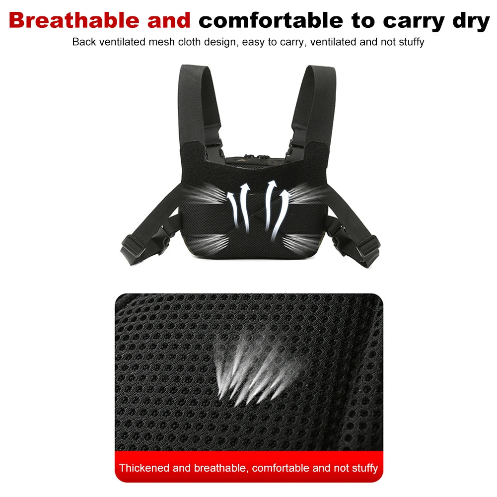 Fishing Chest Bag Men's Tactical Bags Waterproof Molle Nylon Climbing Camping Backpacks Outdoor Travel Vest Backpack Fanny Pack