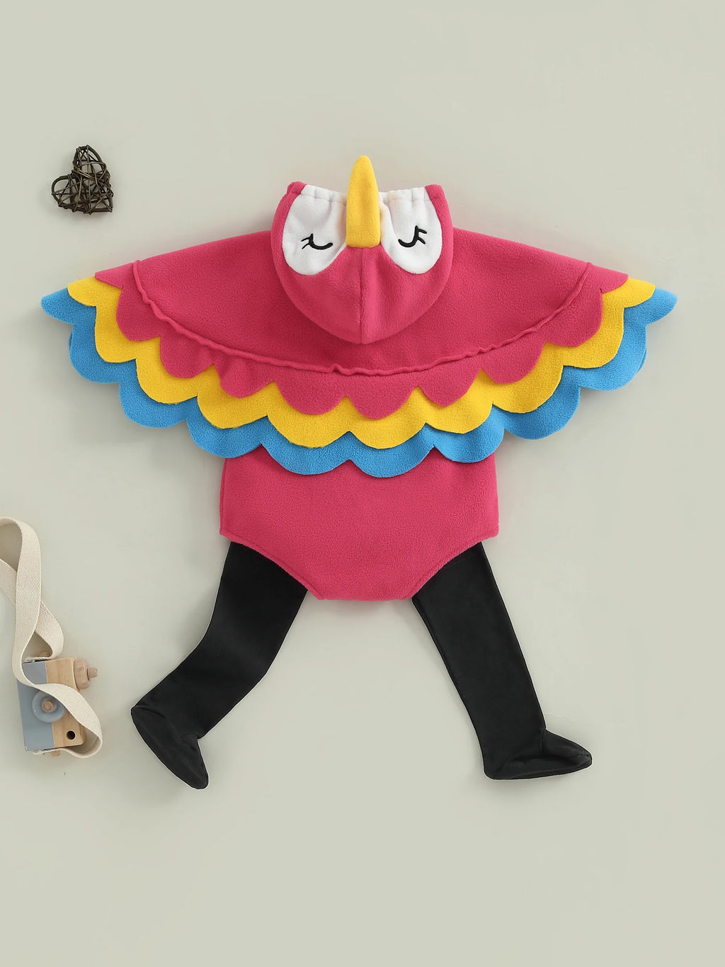 Baby Halloween Costumes Outfit Girl Boy Hooded Romper Jumpsuit With Long Socks Bird Cosplay Costumes Clothes