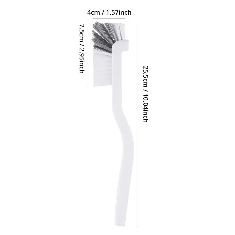 Cleaning Cup Brush Japanese Style Sink Brush  with Long Handle Elbow Design Tail Hole Wall Hanging Crevice Cleaning Accessories