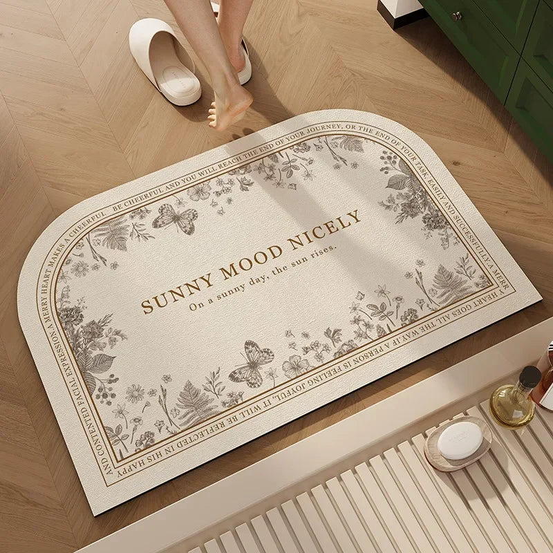 Bathroom Mat Toilet Entrance Doormat Bath Rug Non-slip Carpet  Absorbent Foot Mats for Floor Anti-slip Area Rugs Home Decor