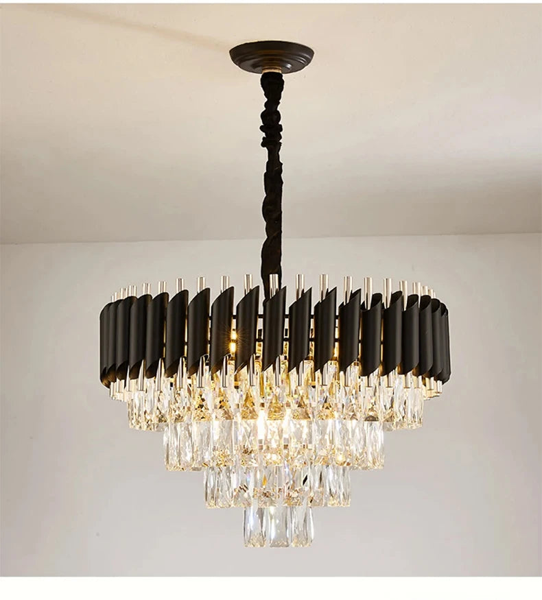 Luxury Modern Living Room Crystal Ceiling Chandelier Lighting Light Lustre Indoor Dining Bedroom Home Decor Hanging Pendant Lamp