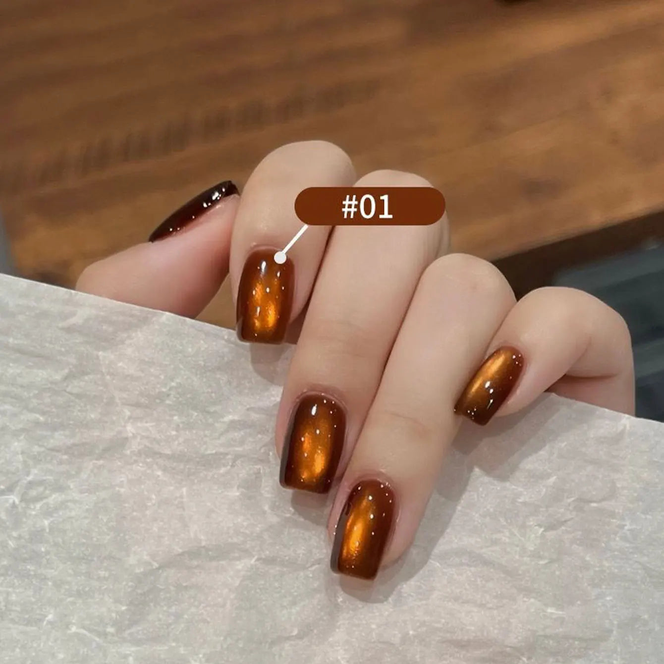 10ML 1-10PCS Sunrise Cat Eye Nail Glue Popular Winter Red Colors Silk Glass Bead Chasing Light Magnet Cat Eye Nail Polish Gel