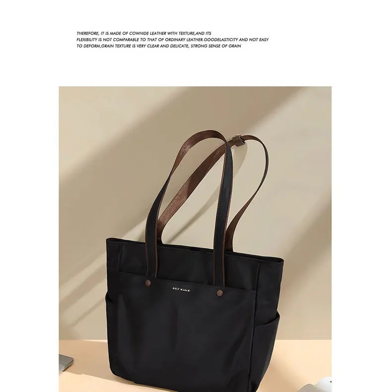 GOLF Women's Shoulder Bag Urban Commuter Large Capacity Computer Tote Bag Lightweight Travel Simple Design for College Students