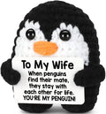 Gifts for Him Her Boyfriend Girlfriend Birthday Christmas To My Love Handmade Crochet Penguin Wedding Anniversary Valentines