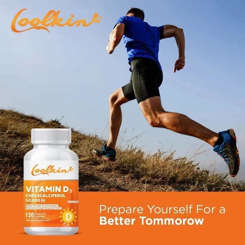 Vitamin D3 5000IU, Rich in Vitamin D for Healthy Antioxidants Supporting Immune System Function - 120 Capsules, Non-GMO