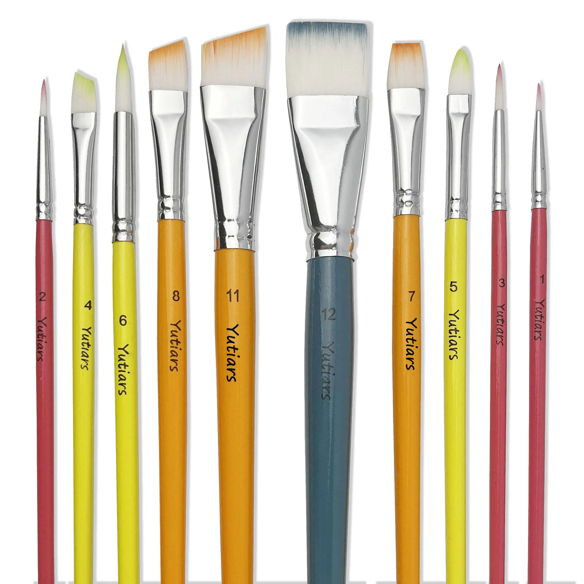 10Pcs Face Brush ，3pcs Finger Sponge Case Daubers Foam and 6pcs Paint Sponges for Oil Acrylics Watercolor Rock Canvas Painting