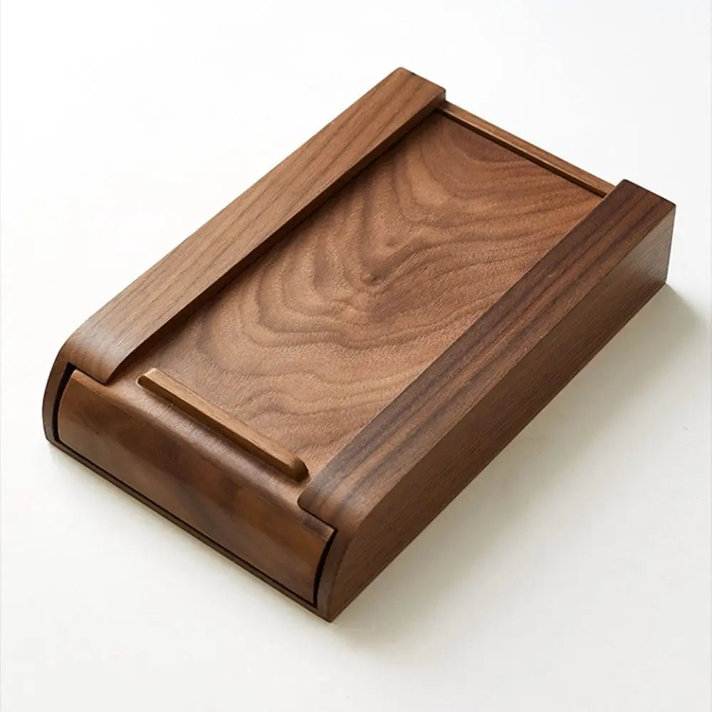 Invisible Storage Box Decoration Bamboo/Walnut Adhesive Hidden Drawer Home Storage Stationery Container Wooden Storage Drawer