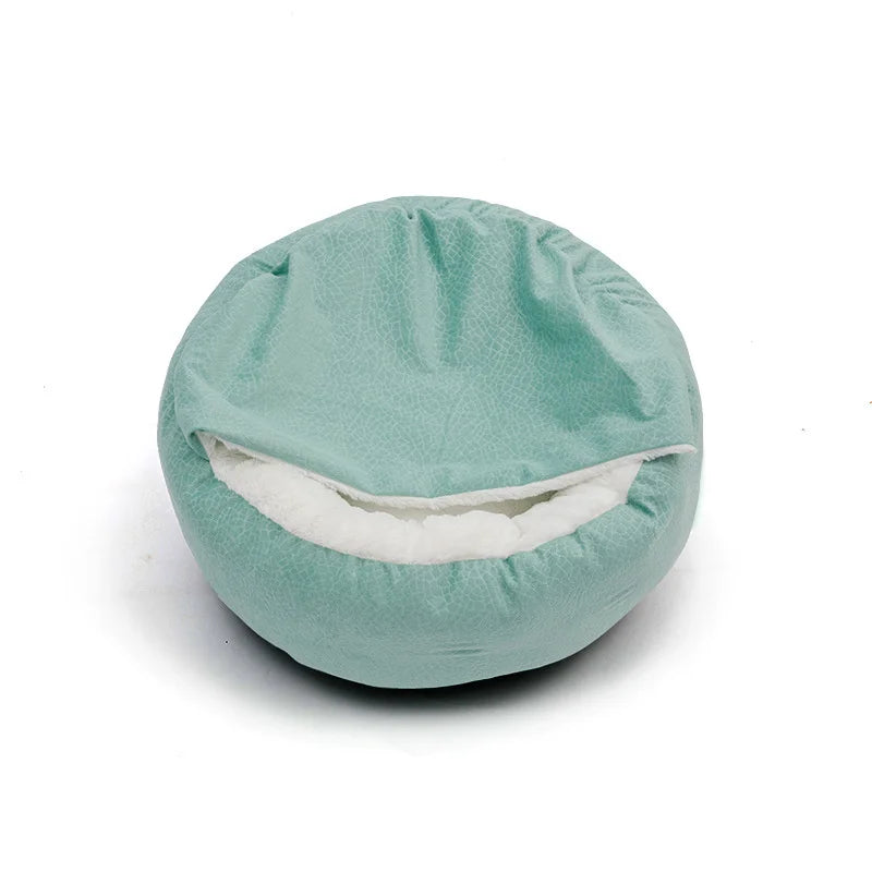 Benepaw Orthopedic Dog Bed With Hooded Blanket Winter Warm Waterproof Dirt Resistant Cat Puppy House Cuddler Machine Washable