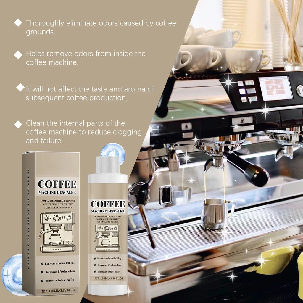 Coffee Machine Cleaning Solution Descaling Agent Get Cleaning All-Purpose Cleaner Kitchen Accessories 1 Bottle 100ml