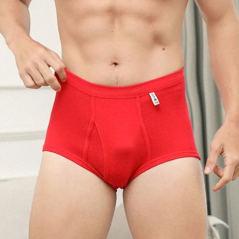 Men's Briefs Sexy Underwear Men 100%Cotton Soft Underpants Comfortable Solid Panties Male High Waist Breathable Underwear Cuecas