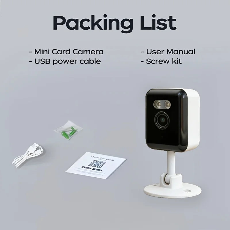 4PC Smart 1080p Wi-Fi Smart Home Security Camera 2MP, HD,Real-time APP Alerts, 2-Way Audio, with Motion Tracking for Baby & Pet