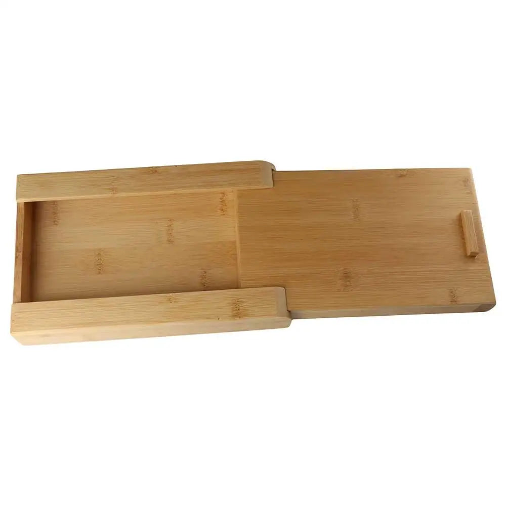 Invisible Storage Box Decoration Bamboo/Walnut Adhesive Hidden Drawer Home Storage Stationery Container Wooden Storage Drawer
