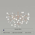 Nordic LED Firefly Ceiling Chandelier Modern Living Dining Room Pendant Lamp Bedroom Hanging Light Lustre Home Decor Fixture2023