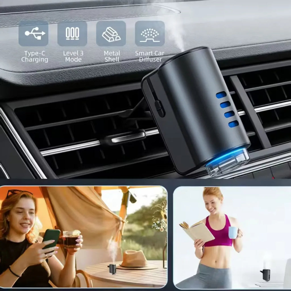 Car Air Aromatherapy Diffuser Car Air Fresheners Humidifier Aromatherapy Freshener Removing Odors Car Accessories
