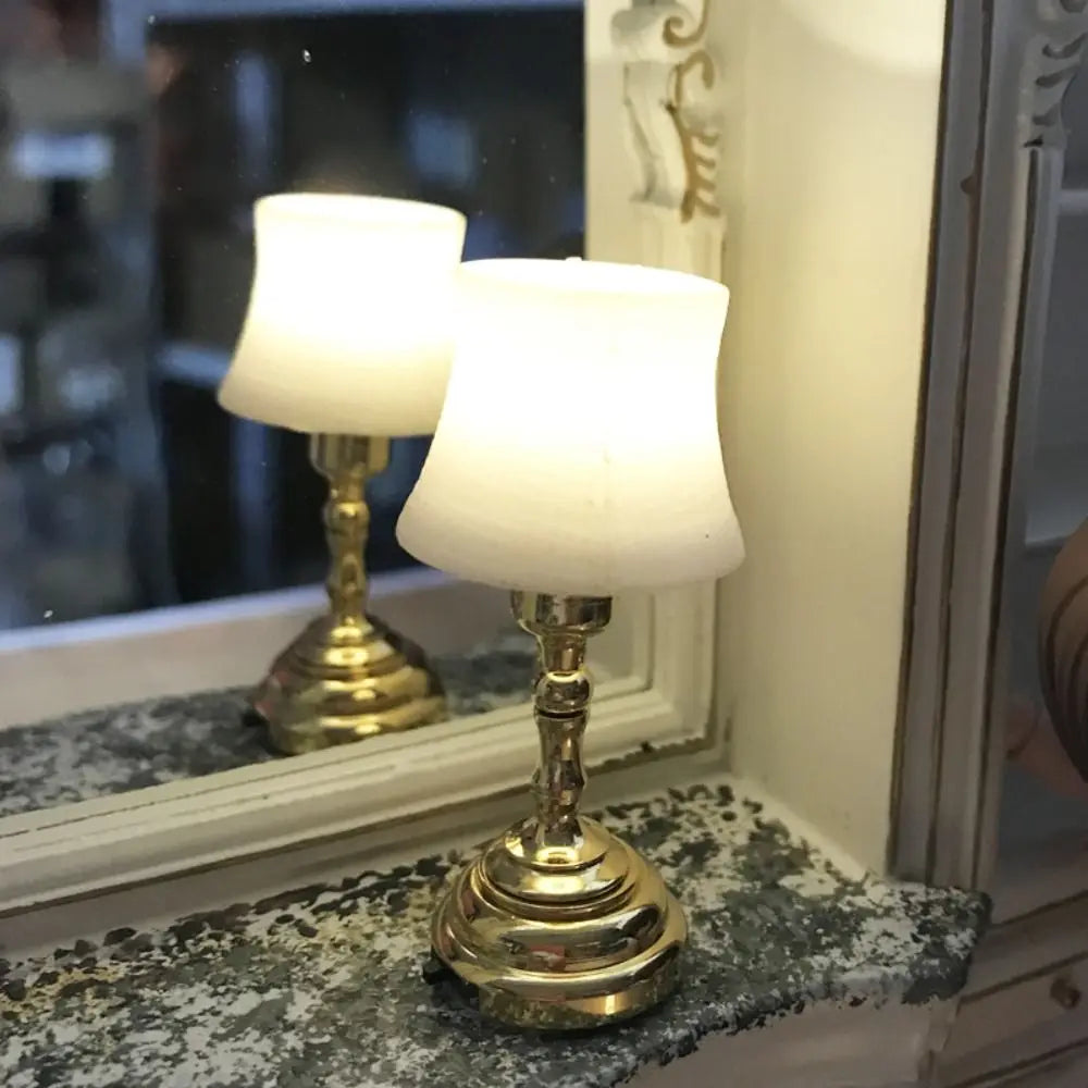 Dollhouse Light 1:12 Scale Floor/Ceiling/Wall Lamp Miniature Retro Chandelier Doll Accessories Scene Model Mini Furniture Gift