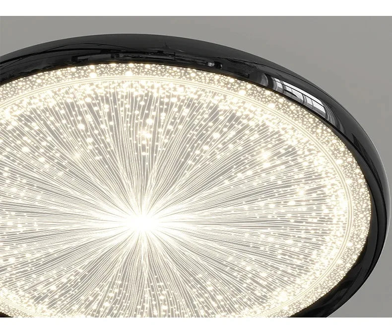 2026 New Modern LED Ceiling Lamp For Living Room Restaurant Round Lighting Fixture Bedroom Study Home Decor Firework Panel Lamp