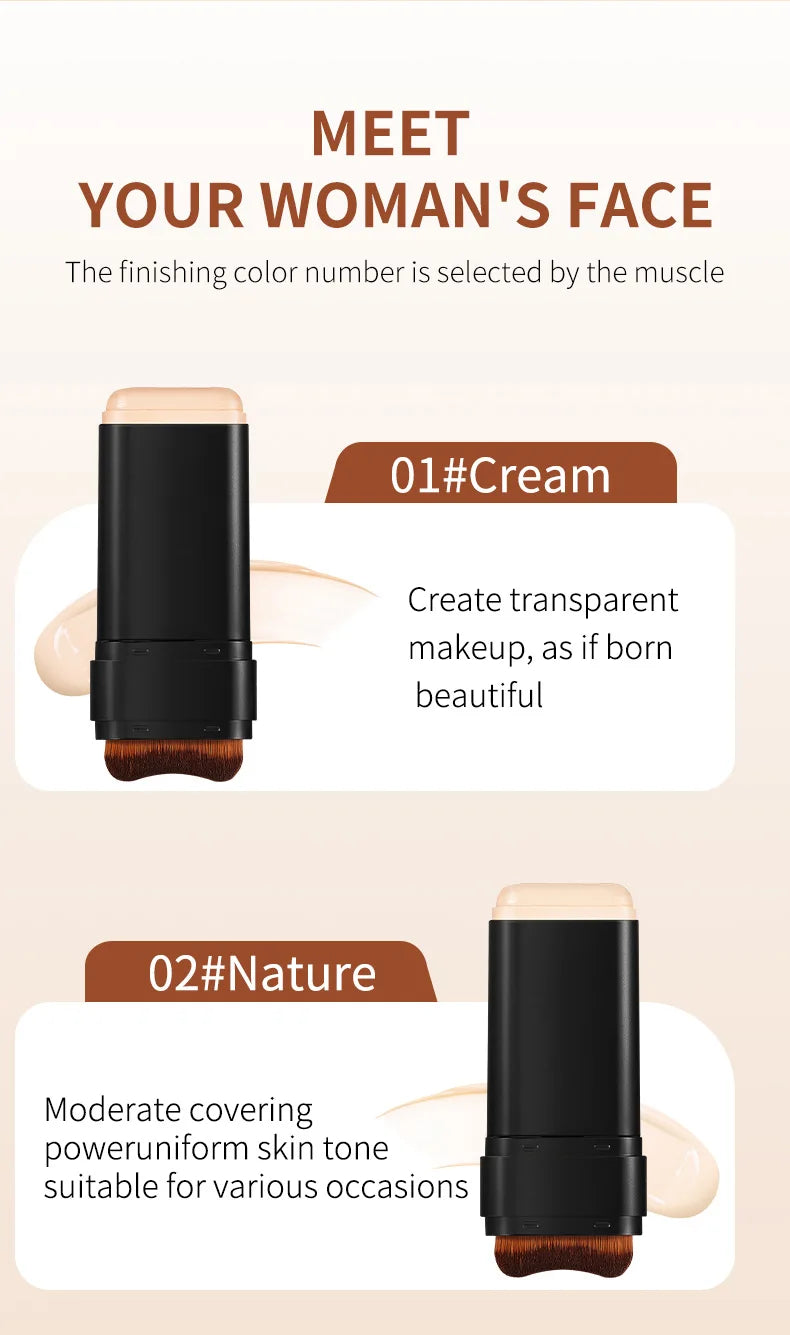Waterproof concealer can cover defects for a long time, light and non greasy natural makeup effect