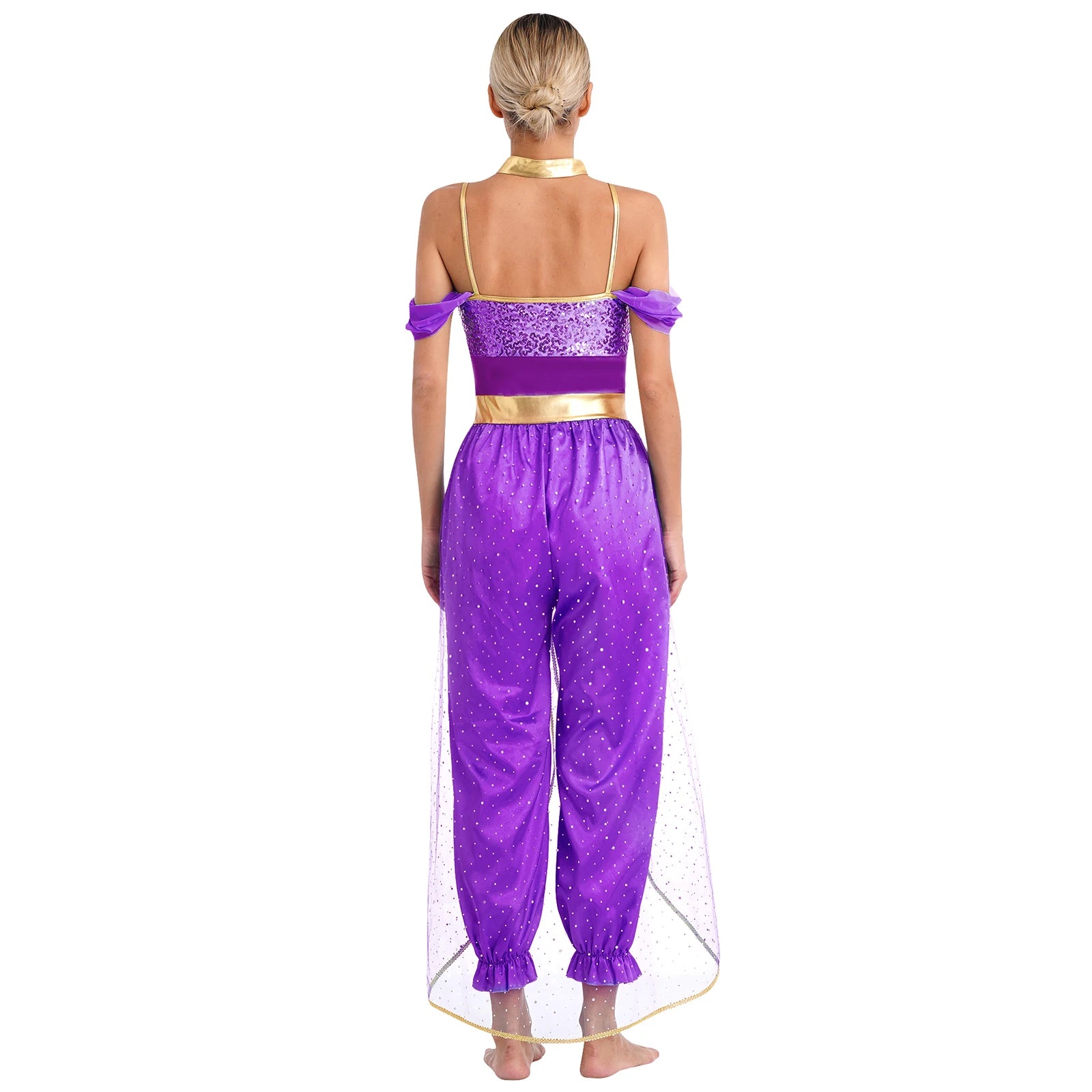 Festival Arabian Princess Costumes Indian Dance Embroider Bollywood Jasmines Costume Party Halloween Cosplay Jasmines Outfit
