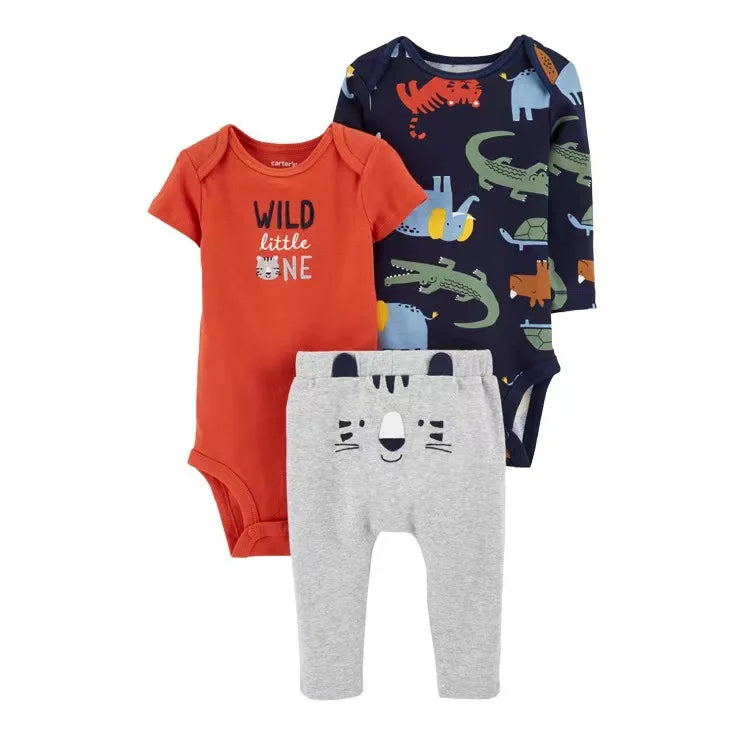 2025 Baby Girls Clothes Autumn Spring Newborn Infant Outfit Cotton Bodysuit Top And Bottom Pants Kids Toddler Clothing Set 6-24M