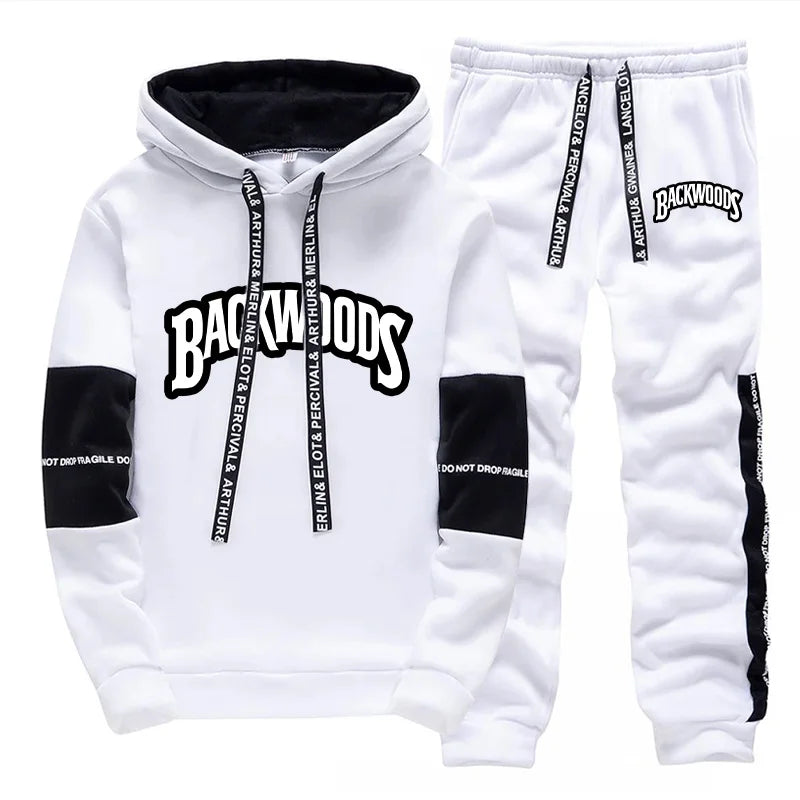 Mens Tracksuit Print Casual Single Piece Sweatshirts Sweatpants Daily Office Home Hoodie Pants Gym Sports Jogging Mens Clothing