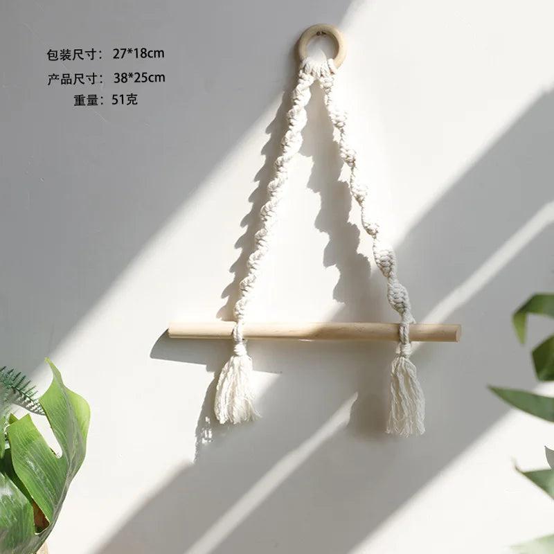 Macrame Paper Towel Holder Macrame Wall Hanging Kitchen Bathroom Boho Home Decor Toilet Paper Storage Bathroom Accessories Gift