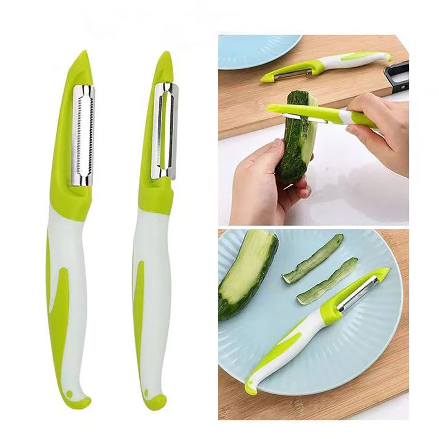 Vegetable and fruit peeler, suitable for kitchen, fruit, vegetable and potato peeler, ergonomic non-slip handle and sharp blade.