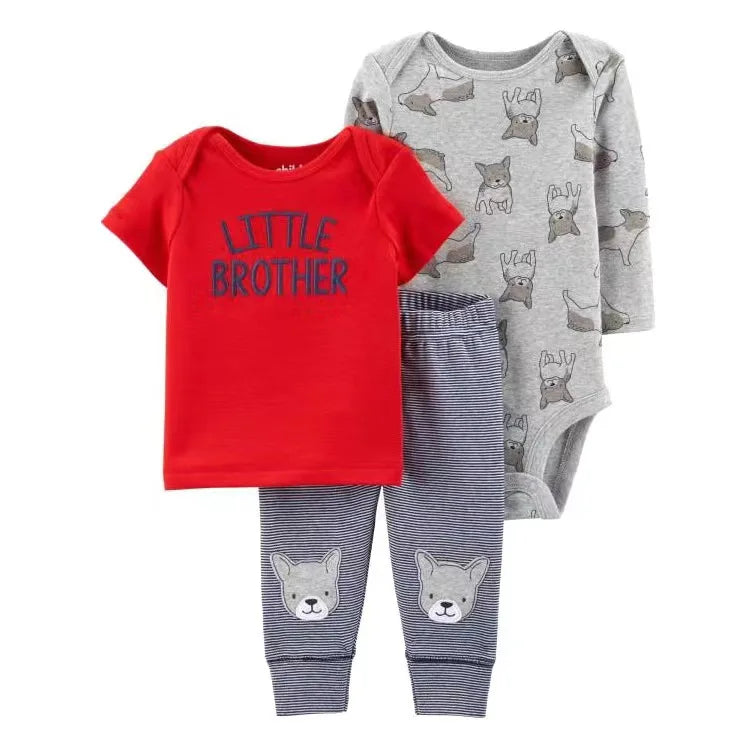 2025 Baby Girls Clothes Autumn Spring Newborn Infant Outfit Cotton Bodysuit Top And Bottom Pants Kids Toddler Clothing Set 6-24M