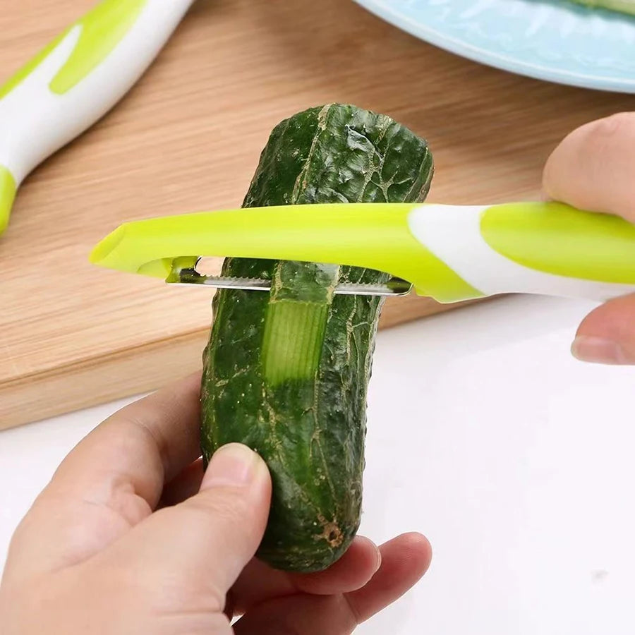 Vegetable and fruit peeler, suitable for kitchen, fruit, vegetable and potato peeler, ergonomic non-slip handle and sharp blade.