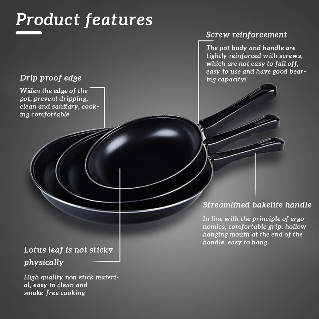 Pan Frying Egg Skillet Pot Mini Cooking Omelette Pans Nonstick Non Iron Stick Saucepan Fry Omelet Cast Pancake Pots 20/25/30CM