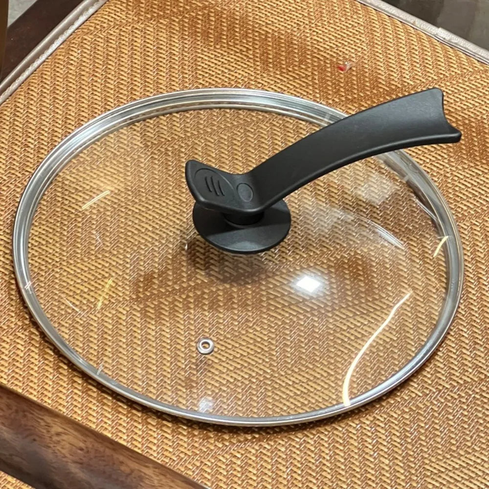 Durable Universal Pot Cover Tempered Glass Visible Pot Lid Anti-scalding Round Cookware Parts Kitchen Accessories