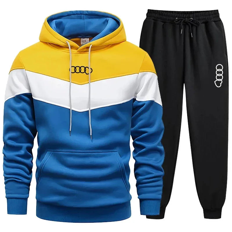 Men's Clothing Casual Sweatshirt Suit Sweatshirts for Men Daily Tricolor Hoodies Hot High Quality 2025 Sports Tracksuit Jogging