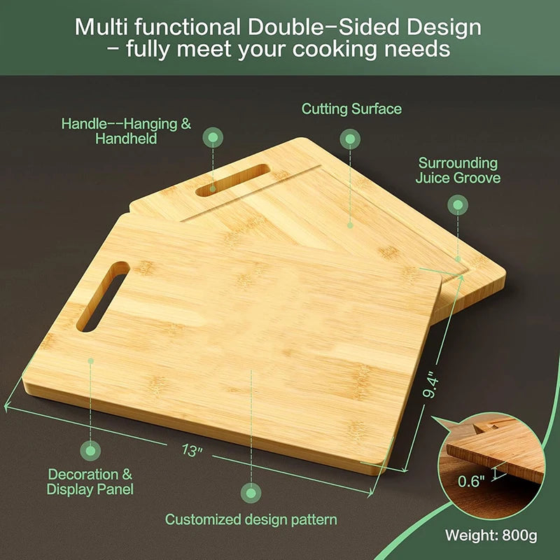 Wooden Cutting Board Kitchen Cutting Board For Meat Totally Bamboo Food Cutting Table Thickened Fruit Vegetables Chopping Panel