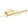 Paper Towel Holder Under Cabinet Wall Mount Stainless Steel Black Kitchen Paper Towel Rack Self Adhesive No Drilling Bathroom