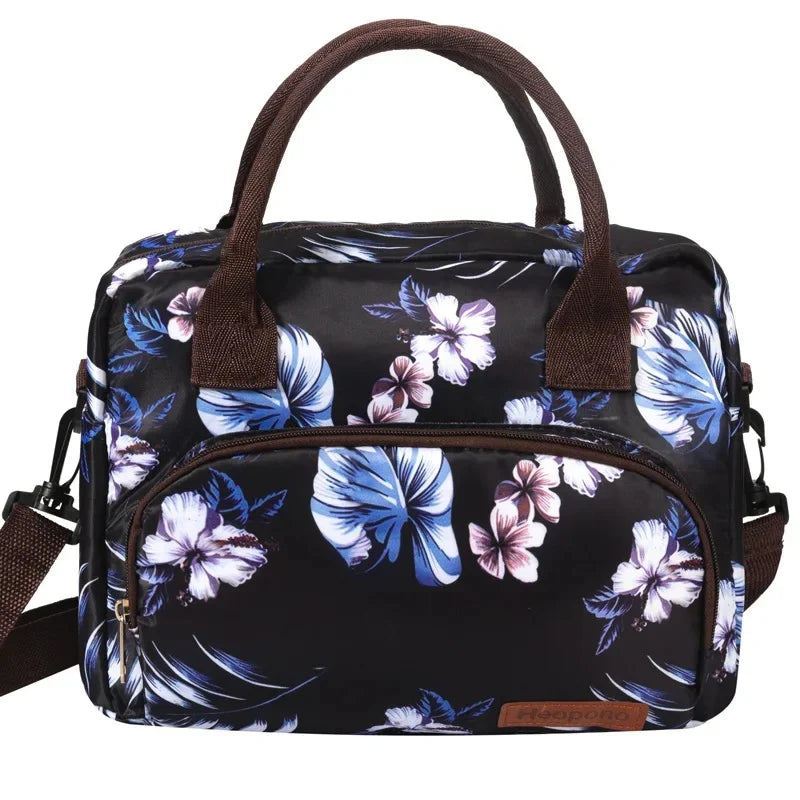 Oxford Cloth Thermal Bag Portable Large Capacity Cross-body Portable Lunch Box Bag Cooler Bag Lunch Bags for Women ,kids