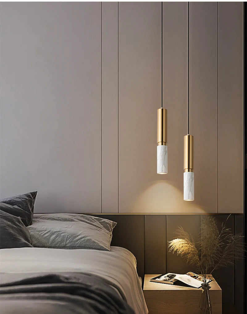 Marble Led Art Pendant Light Modern Nordic Light Luxury Pendant Lamp Indoor Lighting Home Decor For Living Room Bedroom Hotel