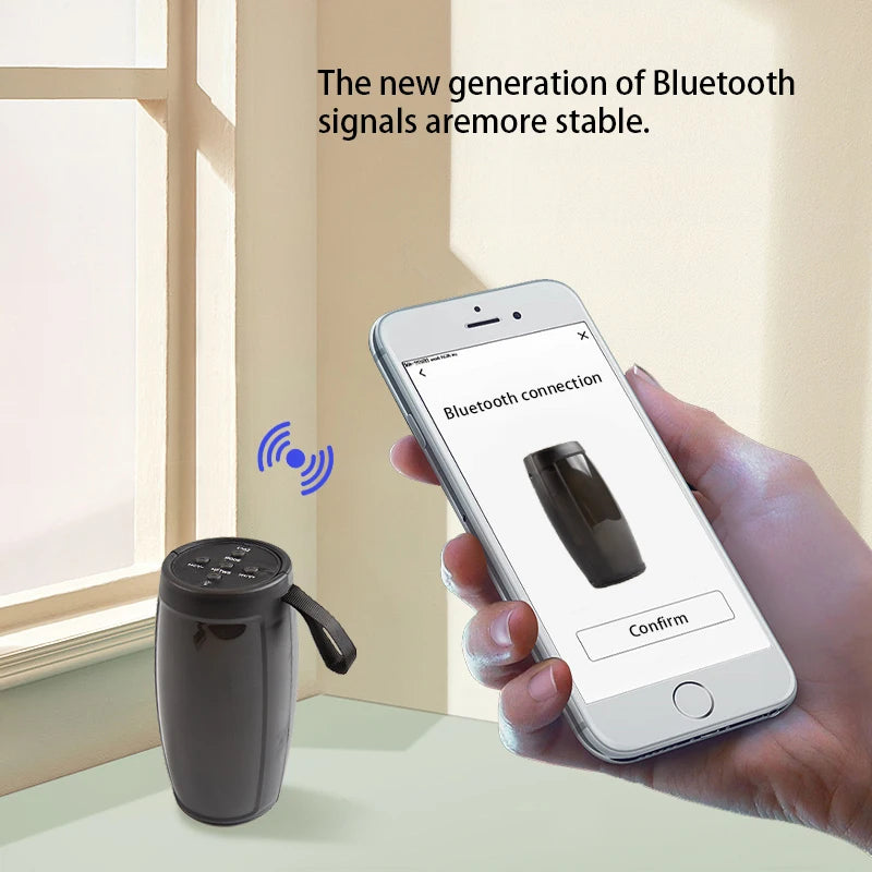 Portable  Wireless Sound Box Bluetooth Speakers Powerful  Subwoofer Car Audio Bass MP3 Player Sound System LED Lights