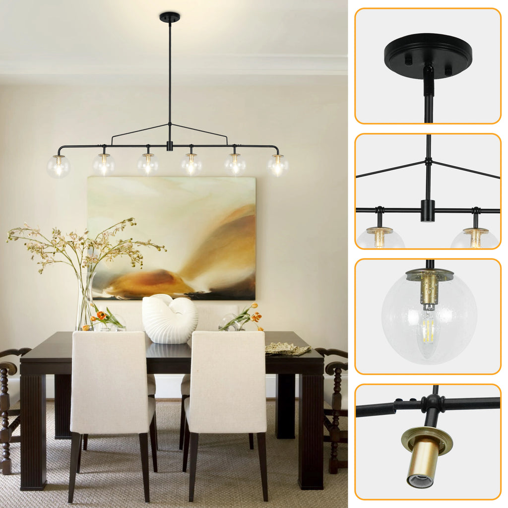 Island Lights for Kitchen Linear Chandelier Kitchen Island  Lighting Light Fixtures Black Chandeliers for Dining Room