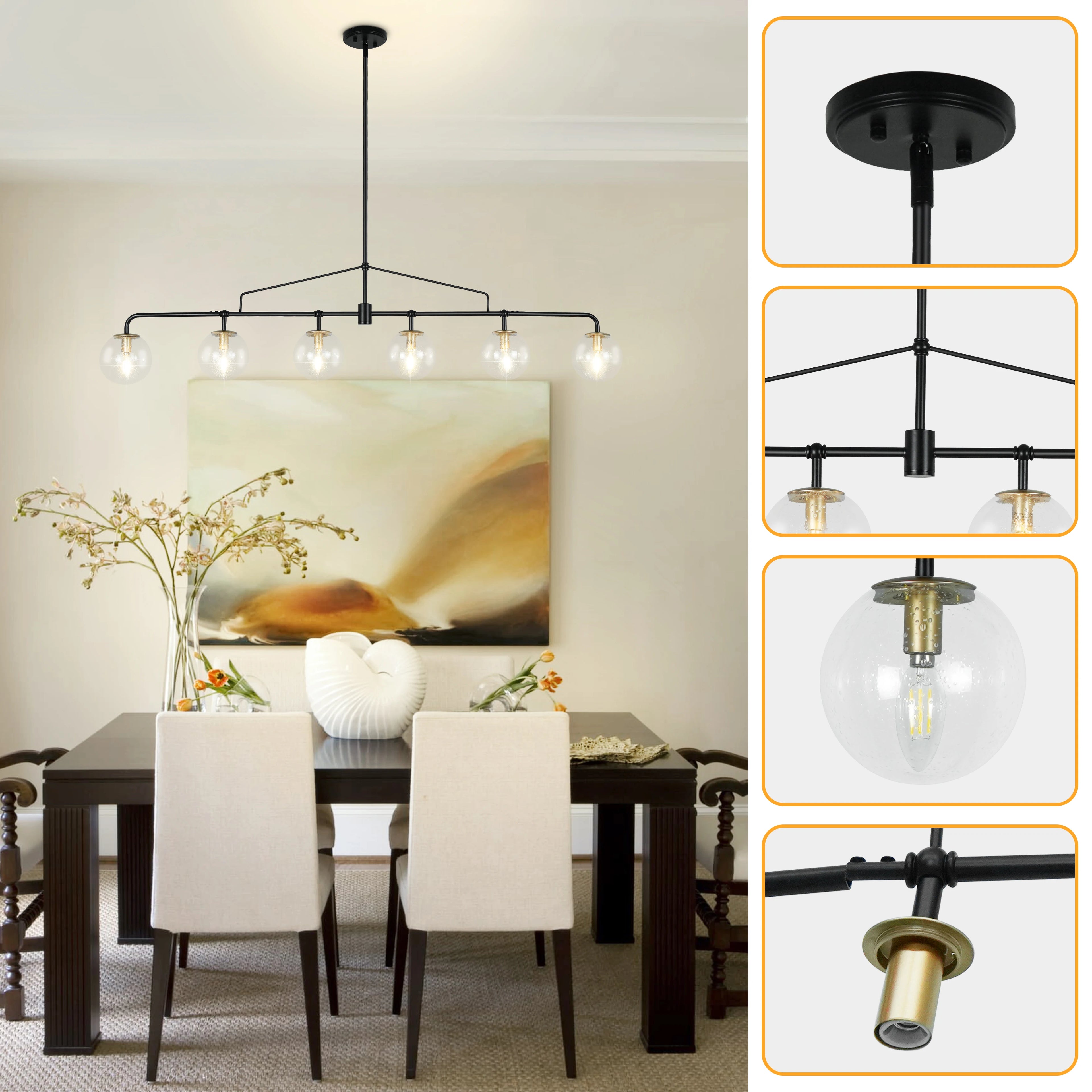 Island Lights for Kitchen Linear Chandelier Kitchen Island  Lighting Light Fixtures Black Chandeliers for Dining Room